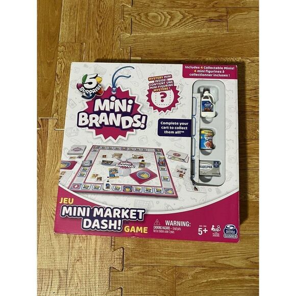 NEW Jeu Spin Master Games Mini Brands Mini Market Dash Board Game Fun - Picture 1 of 6